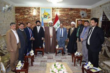 اللقاء ببعض الشخصيات الفاعلة والمؤسسات الامنية في اطار الاعداد لندوة - المخدرات وتأثيرها على الشباب :اللقاء الاستاذ خضير نعمة الجبوري رئيس مجلس محافظة النجف الاشرف