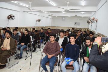 زيارة وفد من الطلبة الاكادميين مركز الامام الصادق ع - في ضمن البرنامج الذي اقامته مؤسسة ملتقى العلم والدين